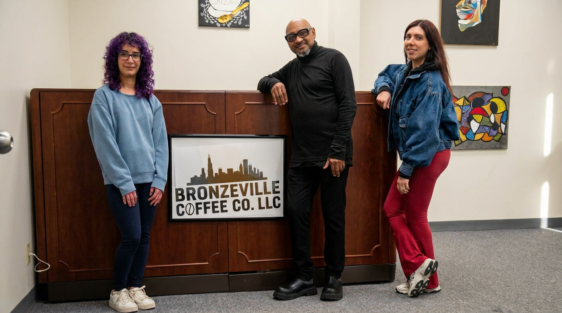 Coffee and company in Bronzeville